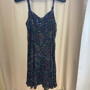Blue floral dress